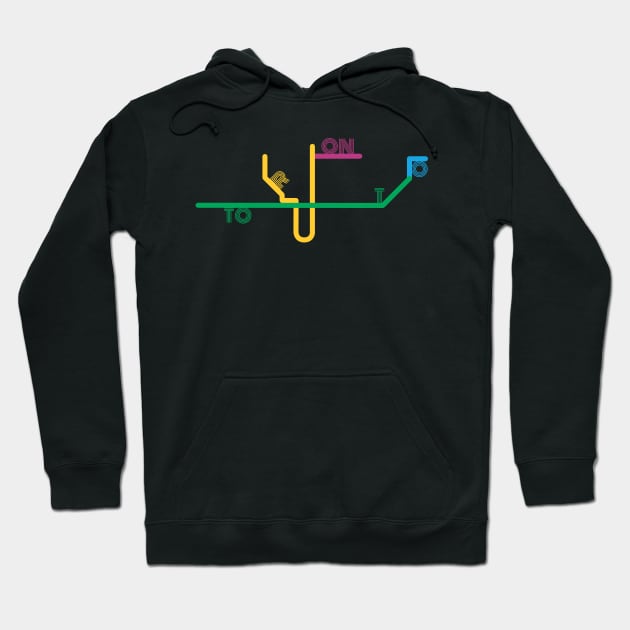 Toronto Metro Lines Hoodie by cheekenpeeg